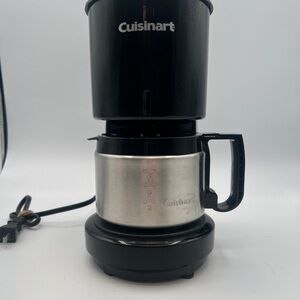 Cuisinart Black and Silver Coffee Brewer 4 cups